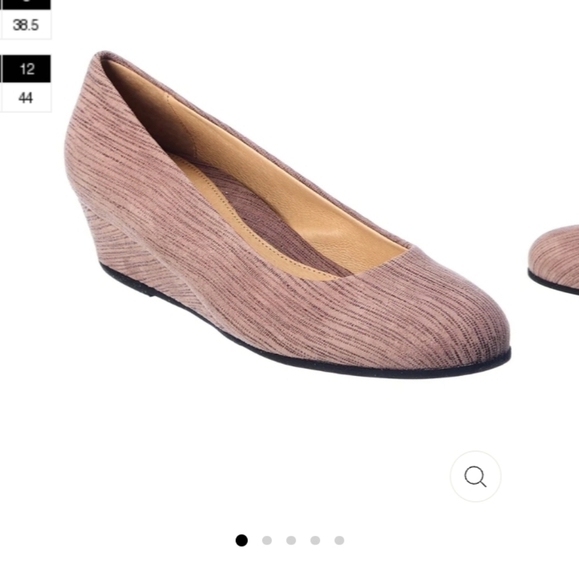 French Sole Gumdrop Canvas Wedge - Picture 1 of 12
